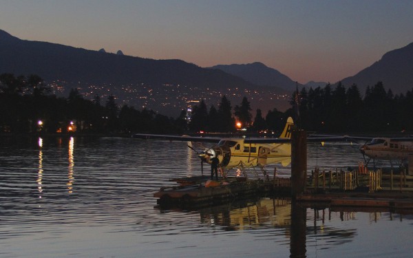 Sea Plane at Dusk